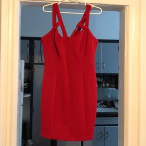 Red guess scuba dress